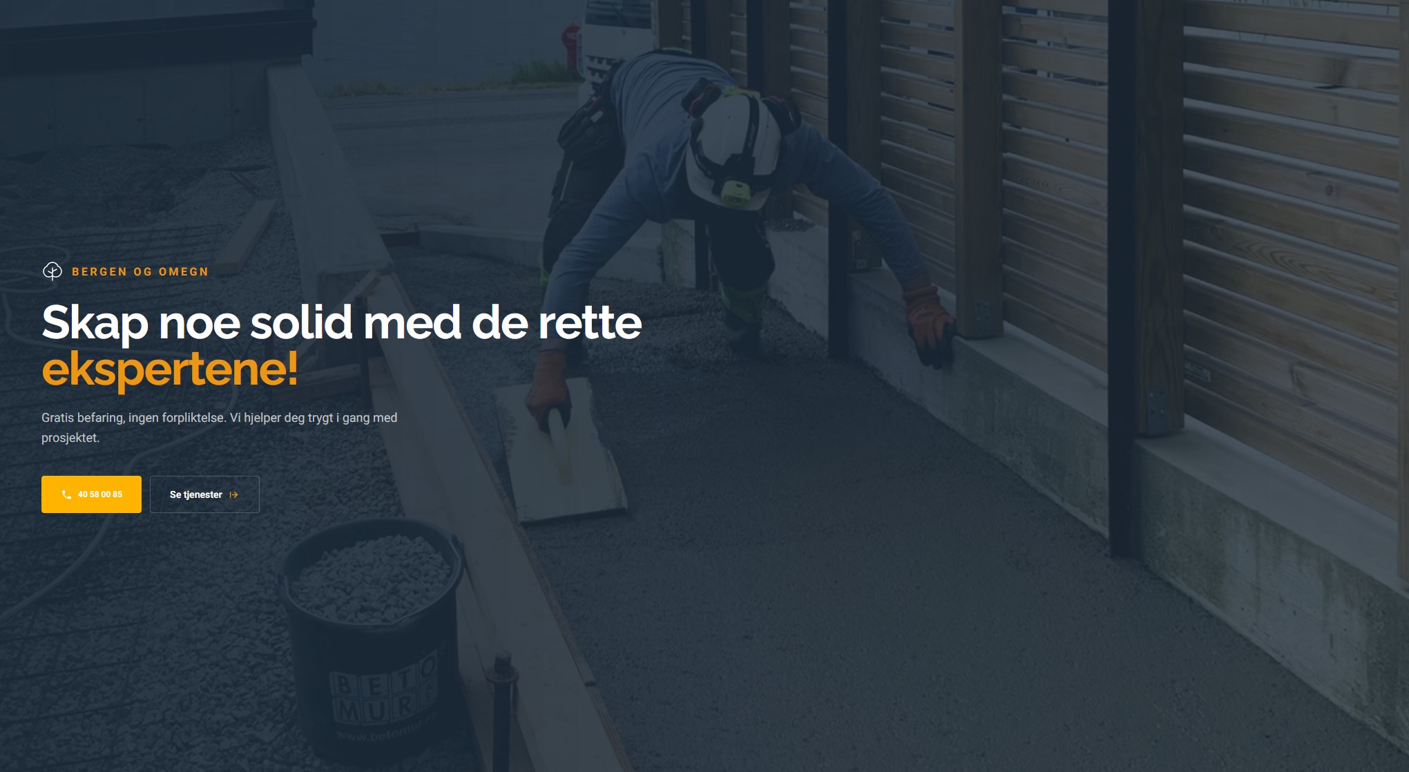 Totalentreprenør AS – forhåndsvisning av prosjektet